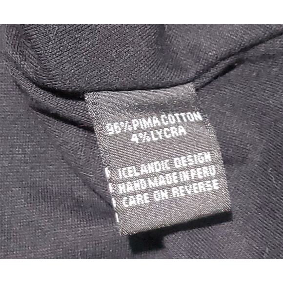 Elm Design Womens Black Long Sleeve  Zip Front Top Size Large Clubwear Lagenlook - Picture 9 of 10